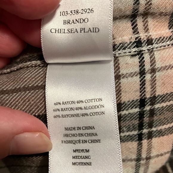 Rails Brando Chelsea Plaid Shirt EUC - Picture 6 of 6